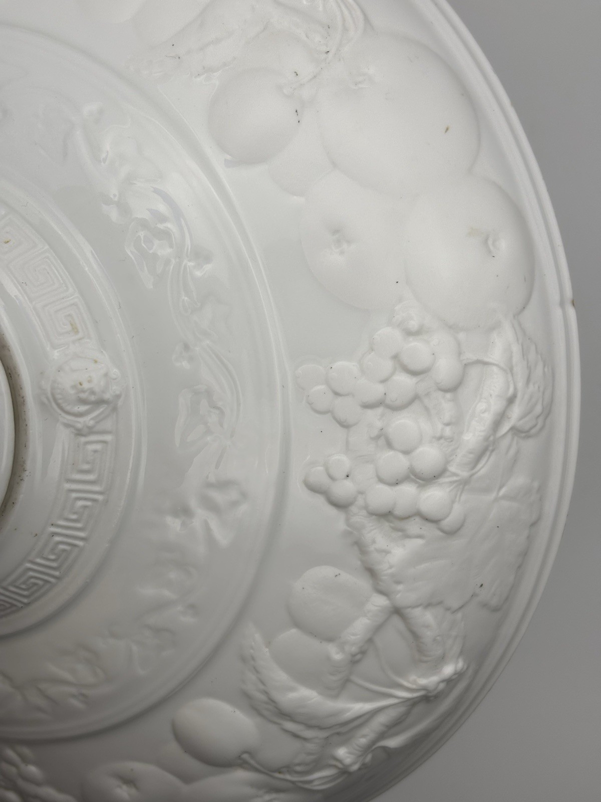 Jean Pouyat Limoges JPL White Porcelain Footed Compote Tazza 8.75″