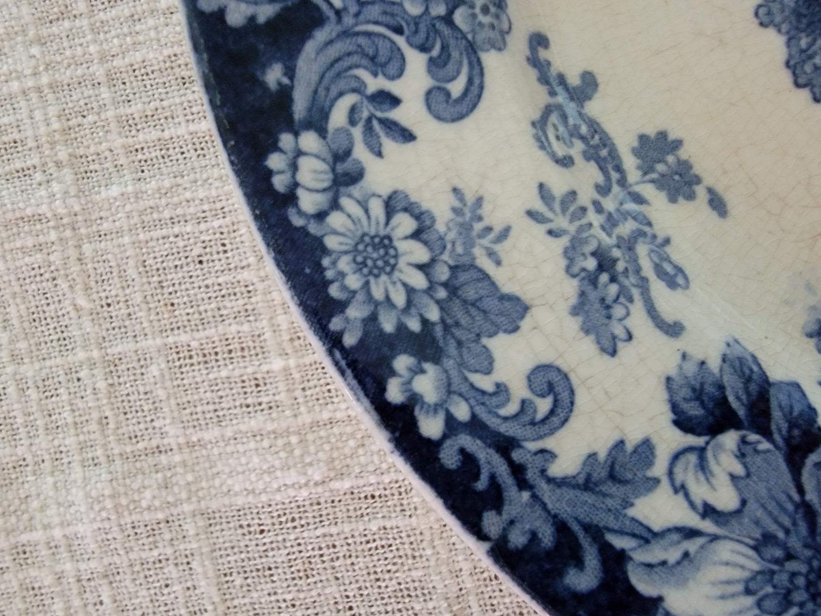 early blue transferware kenilworth Allertons Ltd England