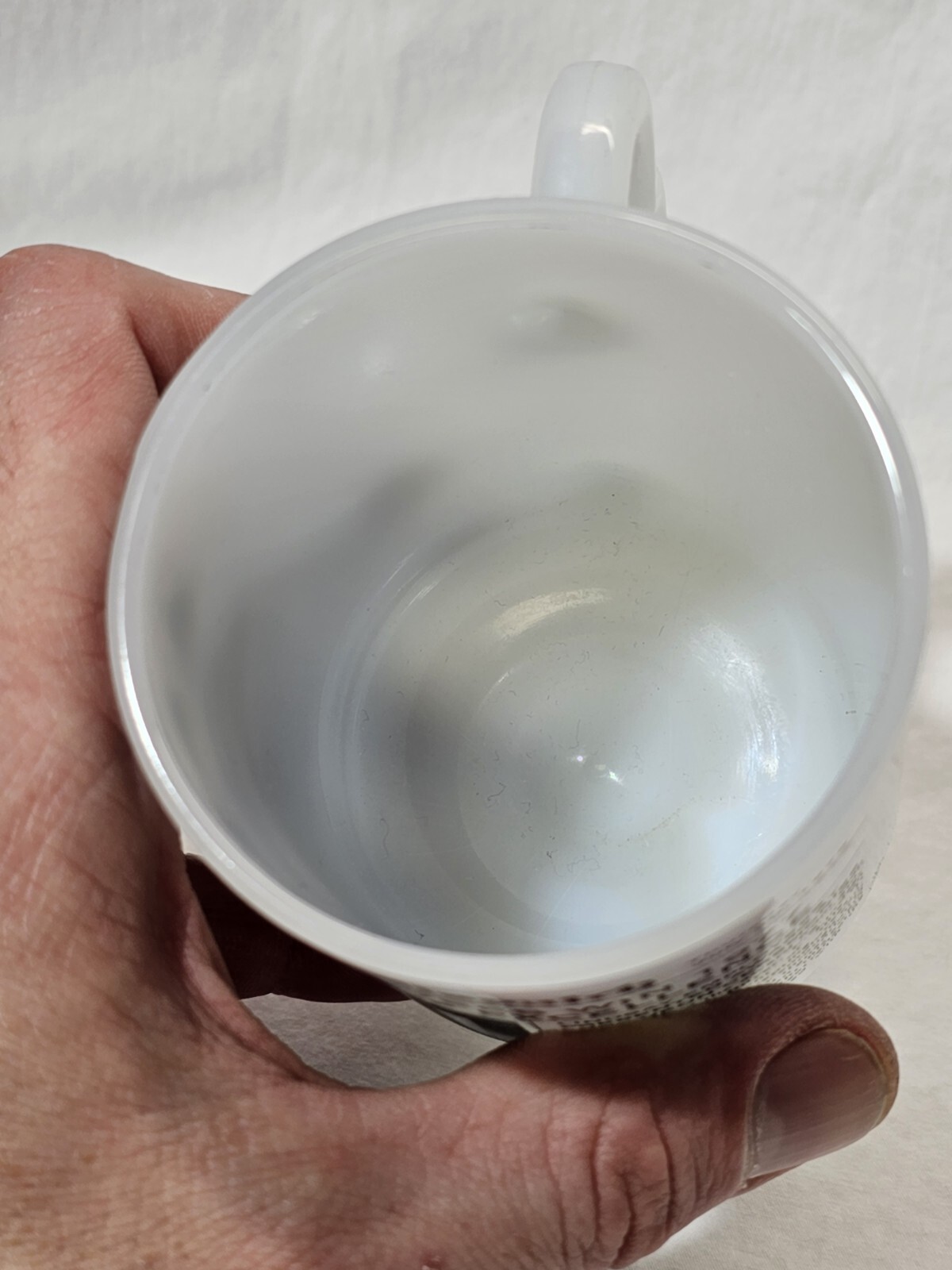 St Paul Dispatch Lindsay Co. Sears Award of Excellence Federal Milk Glass Mug