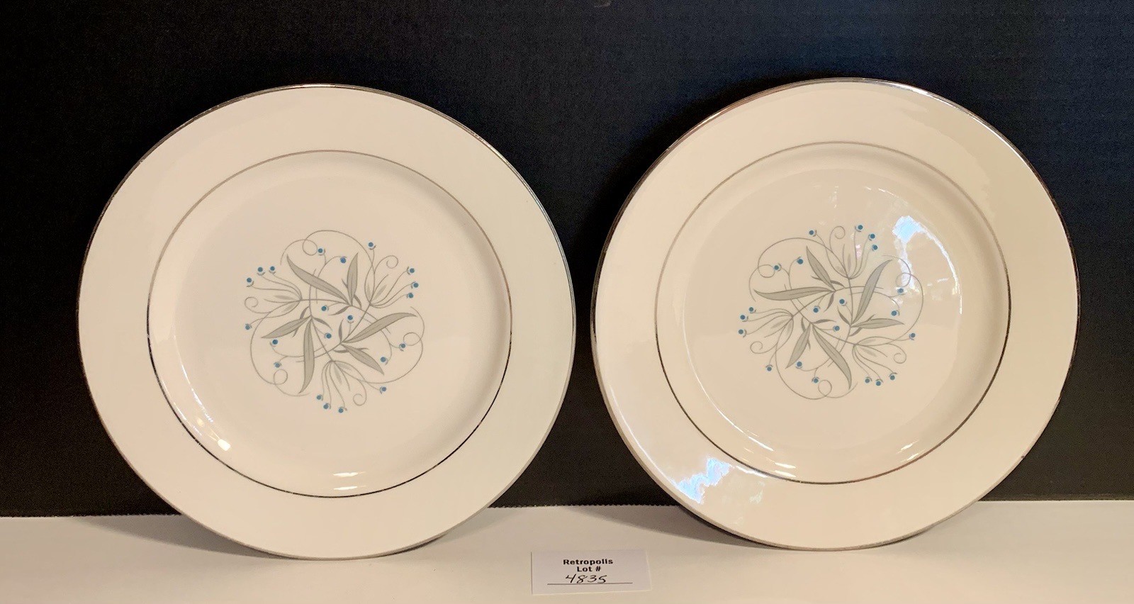 Pair of Homer Laughlin Celeste Salad Plates 7.25″ Vintage