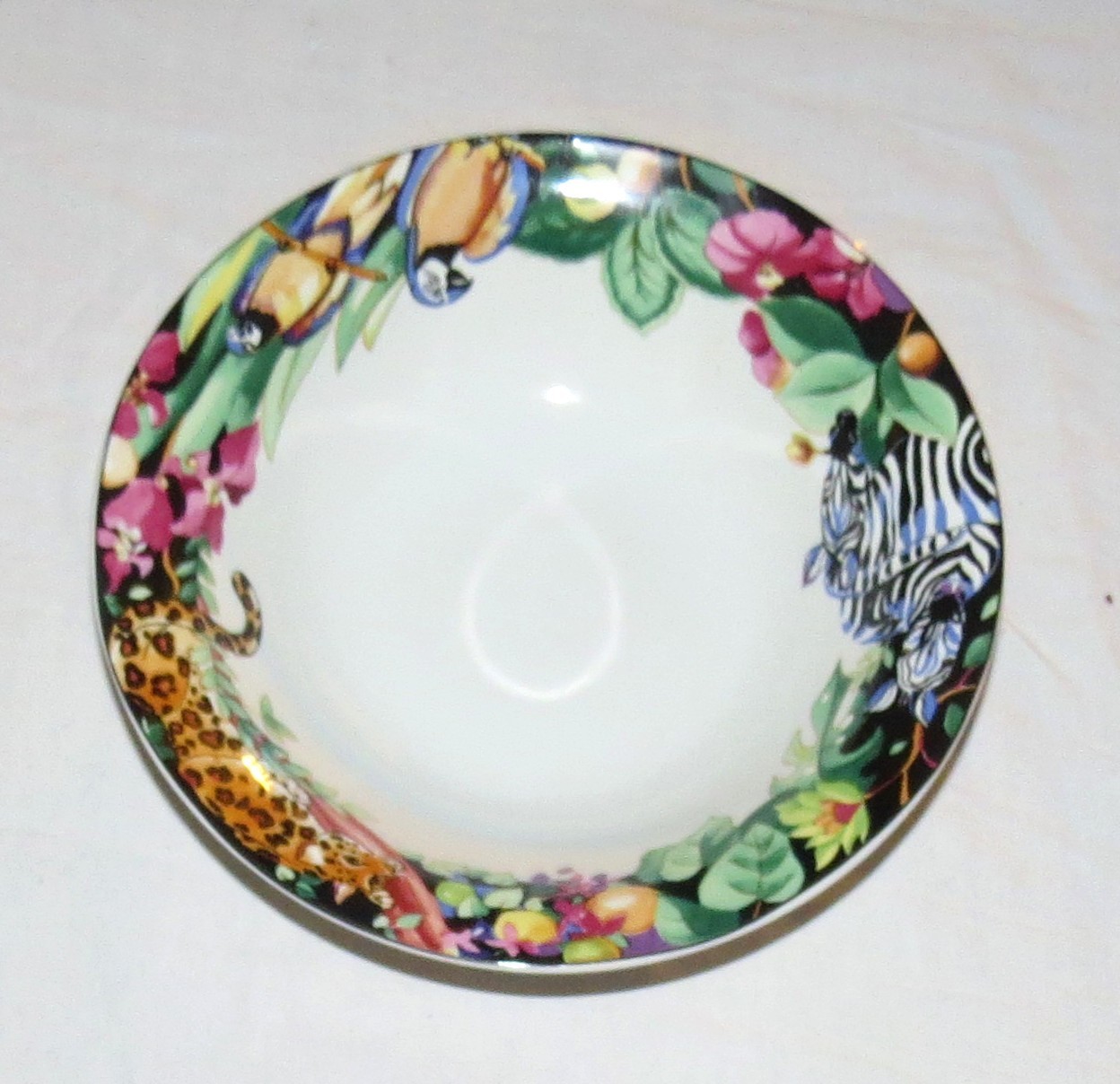 Vitromaster Rain Forest pattern by Sue Zipkin FIFTEEN pieces Plates, Bowl, Mugs