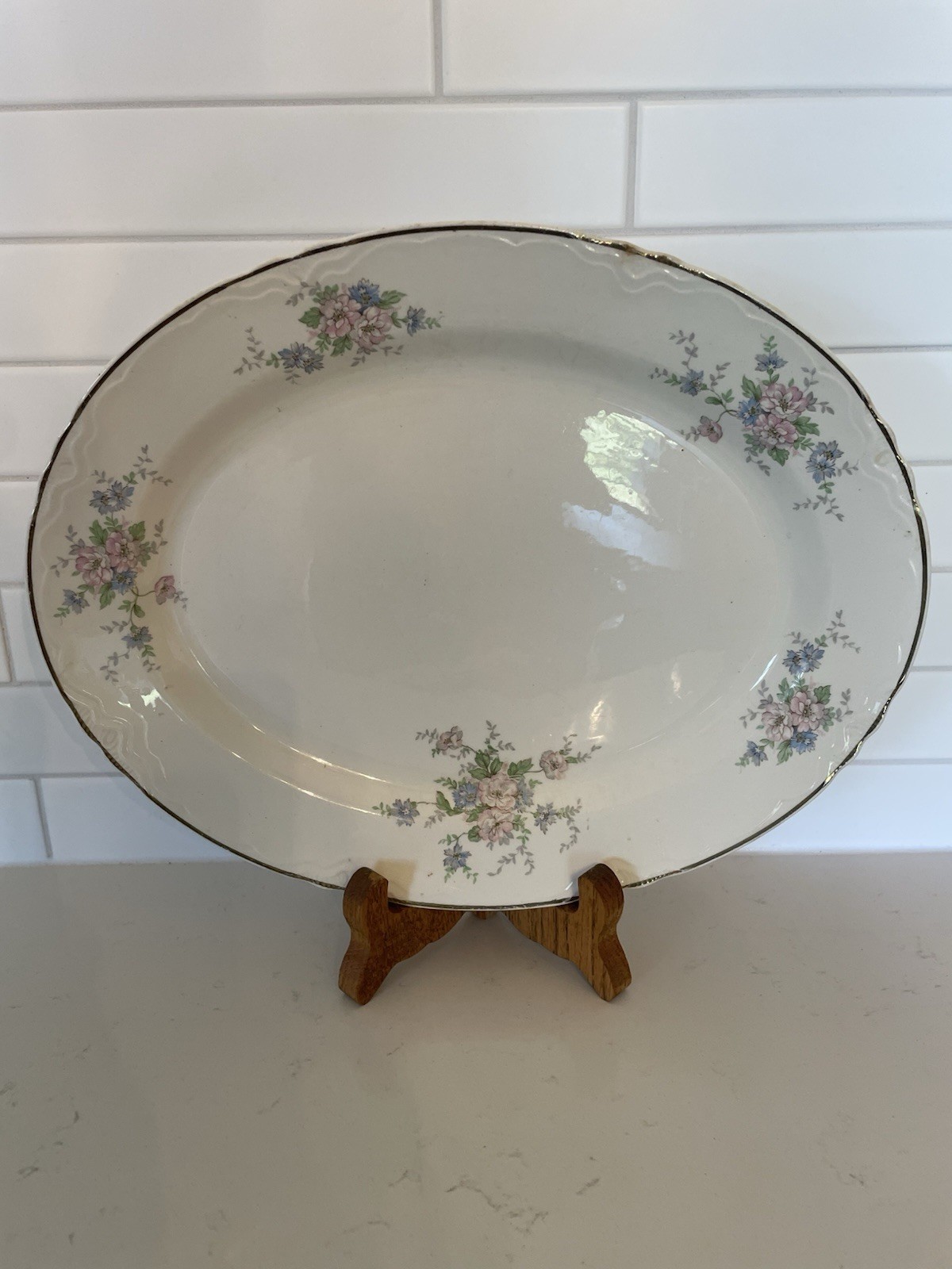 Homer Laughlin eggshell Georgian Serving Platter 13 3/4 x 11 Inches