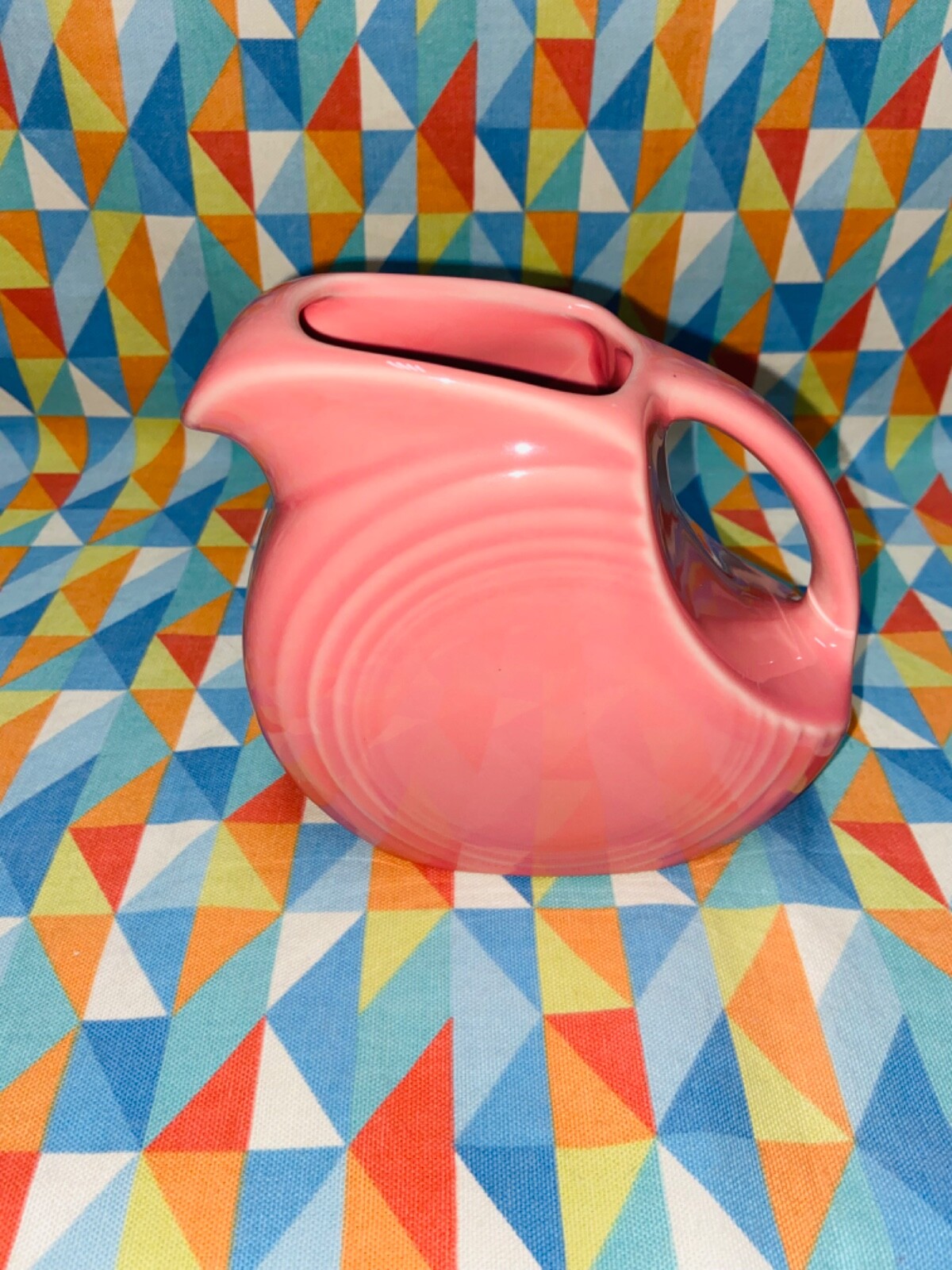 FIESTAWARE MINI DISK PITCHER creamer Peony Pink NEW FIESTA 5 OZ. new disc