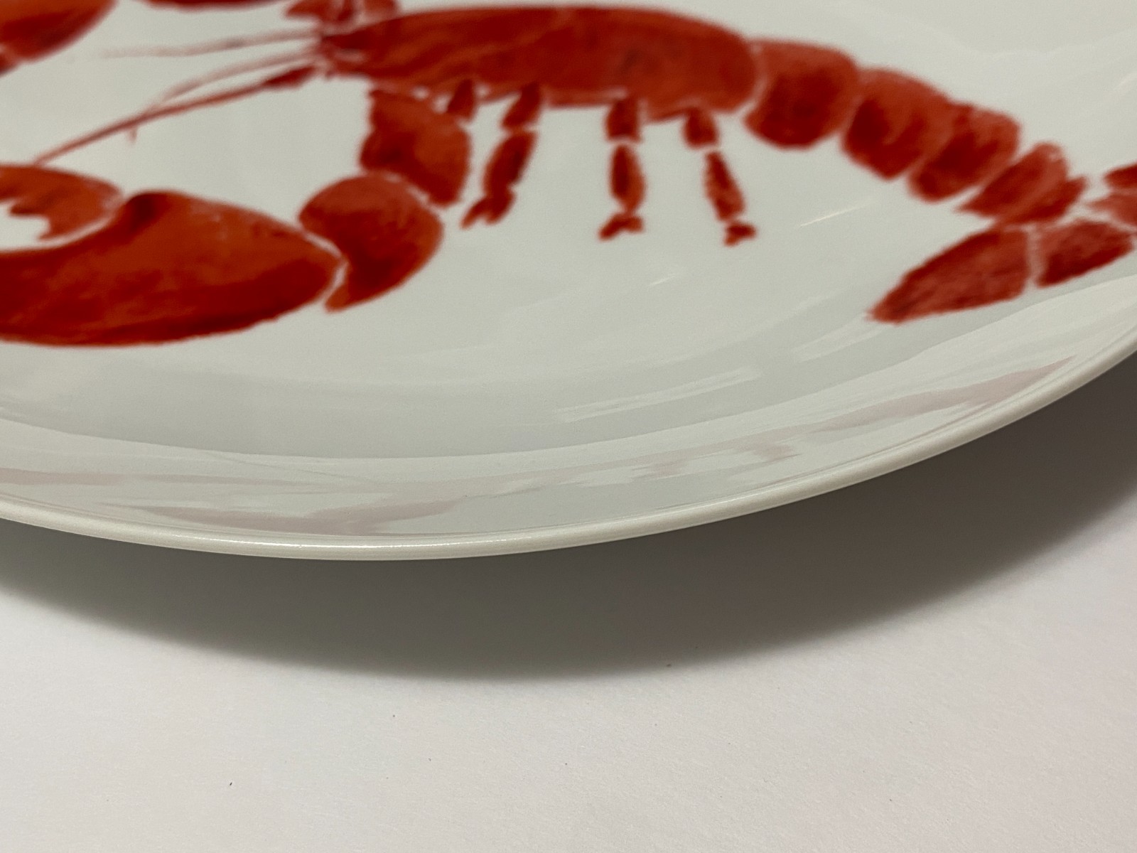 Lobster Serving Platter Studio Nova Red Oval Plate Fine China Y0723 12.5″ x 10″
