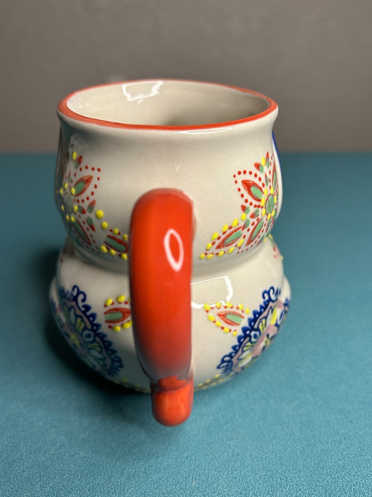 Anthropologie Yokohama Hand Painted Dog Cat Coffee Tea Mugs Cups