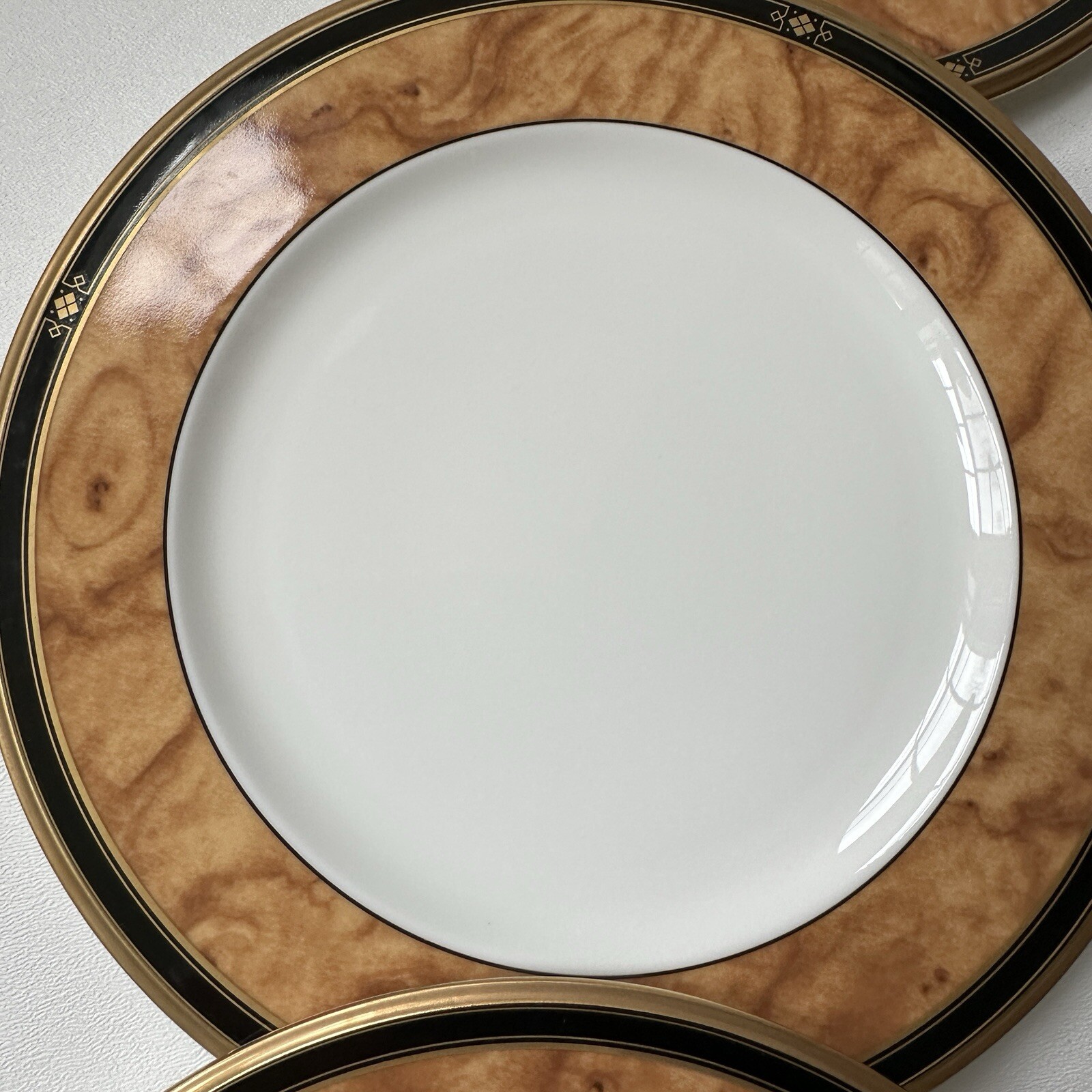 NORITAKE Cabot SALAD Plates 8.5″ Fine Bone China JAPAN MINT Set Of 6
