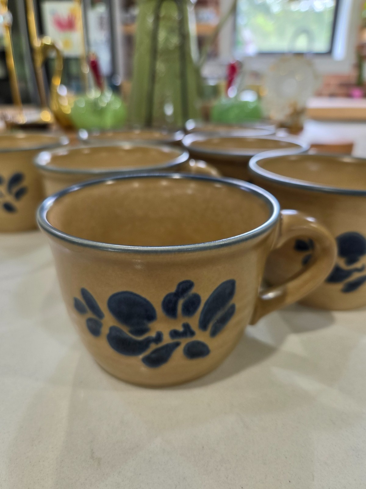 Vintage Build or Replace Set of Pfaltzgraff Folk Art Stoneware Dinnerware