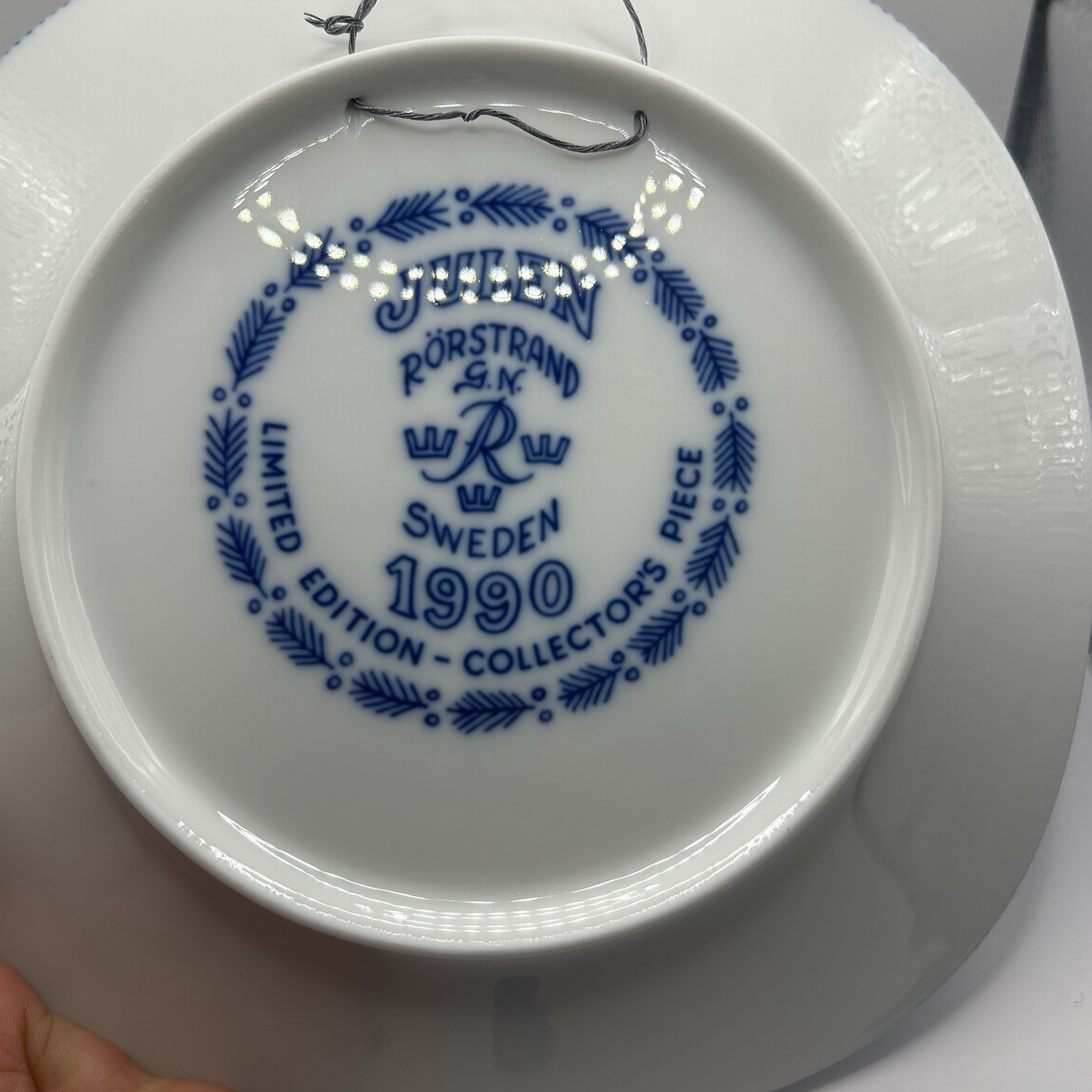 Gunnar Nylund Rörstrand Sweden Vintage Wall Plates Set Of 5 90’ 89’ 88’ 87’ 84’