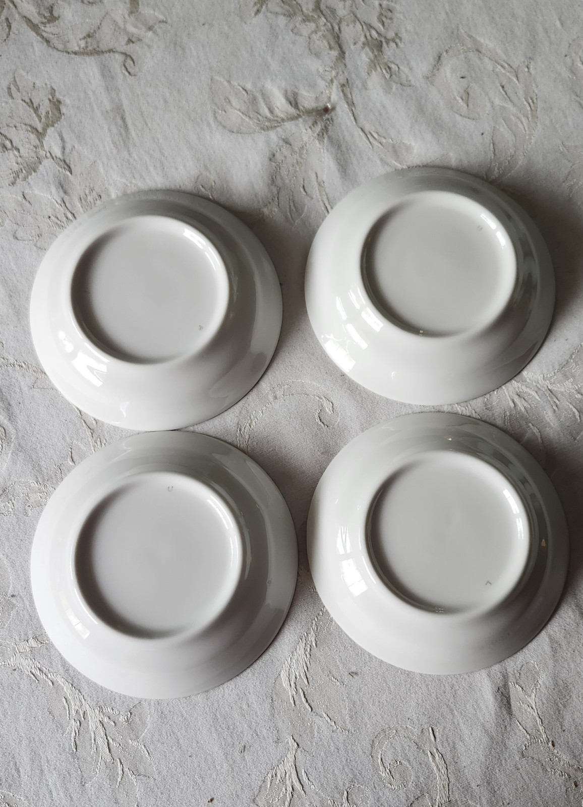 4 GOLD TRIM ARCADIAN WINDSOR FRUIT/DESSERT/SAUCE BOWLS