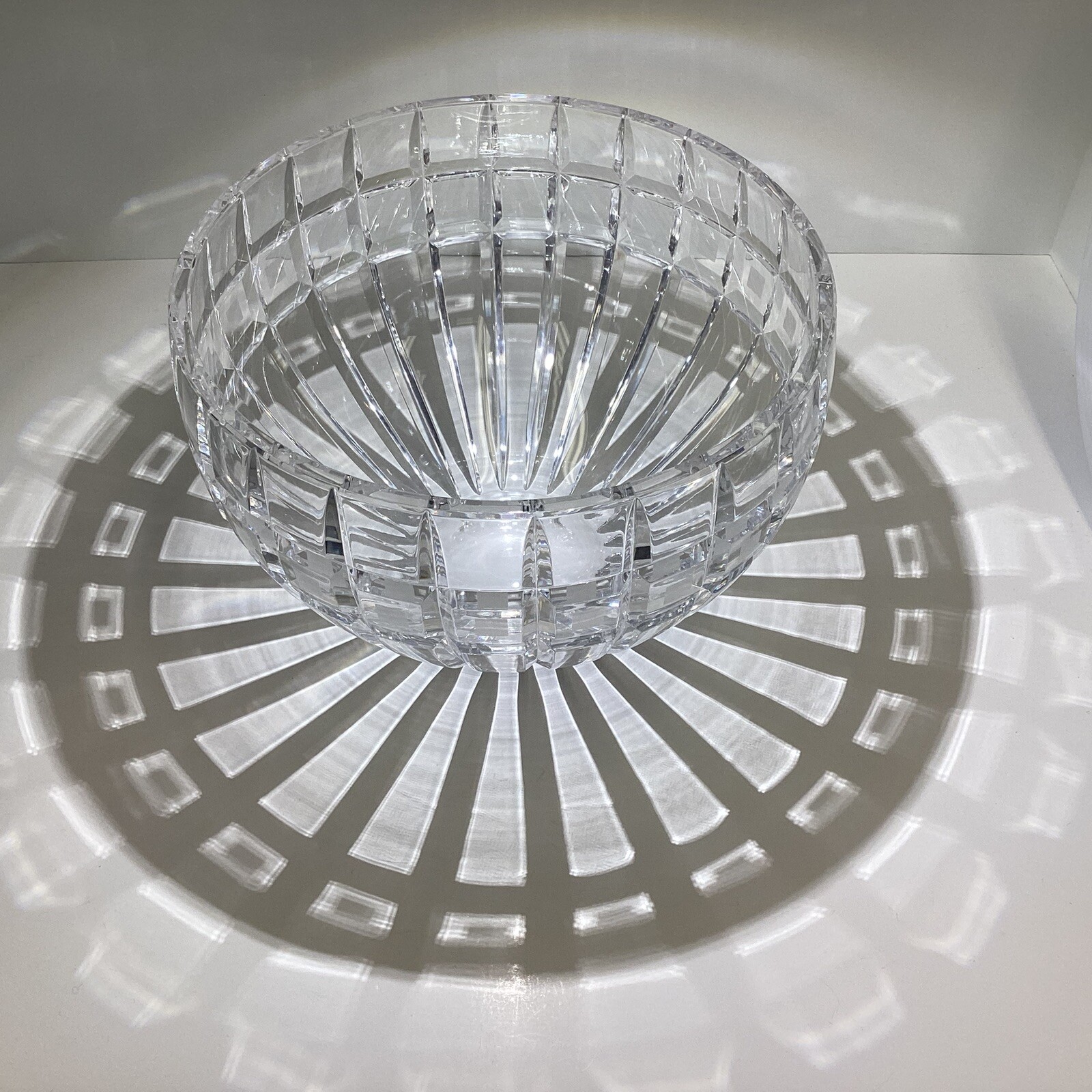 VTG Marquis by WATERFORD QUADRATA lead crystal bowl with box signed