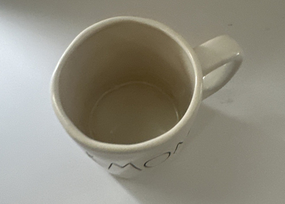 Rae Dunn HARMONY Mug Cup White Black Magenta Artisan Collection