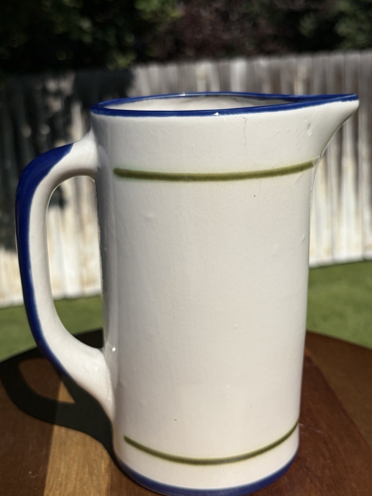 Louisville KY Pottery Stoneware Mint Julep Pitcher USA 36oz EUC