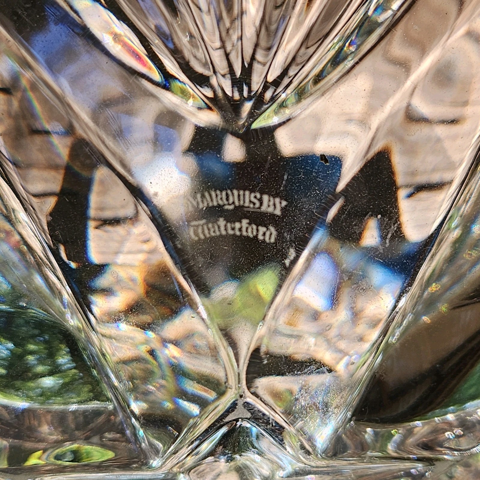Vintage Waterford Marquis Bowl Sweet Memories Scalloped Rim Heart Design 1980s