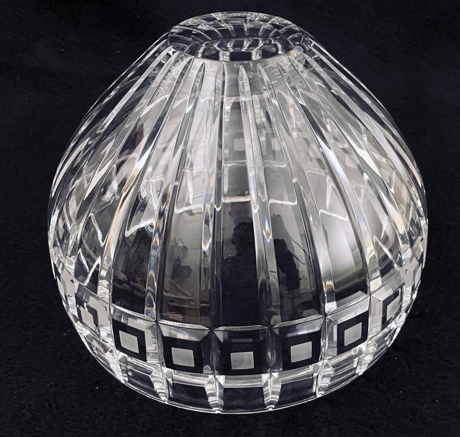 Marquis by Waterford Quadrata 9″ Crystal Bowl Frosted Squares 123394