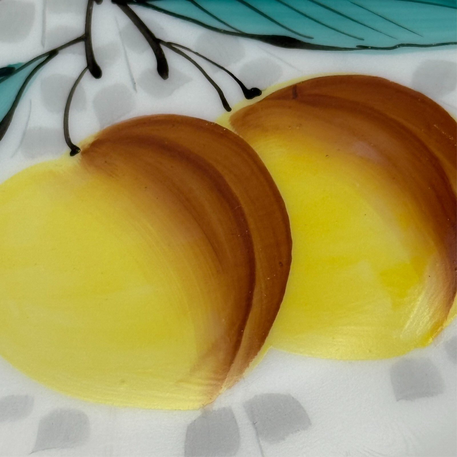 Set of 3 Westmoreland Milk Glass Fruit Plates 7.5″ Beaded Edge Vintage MCM