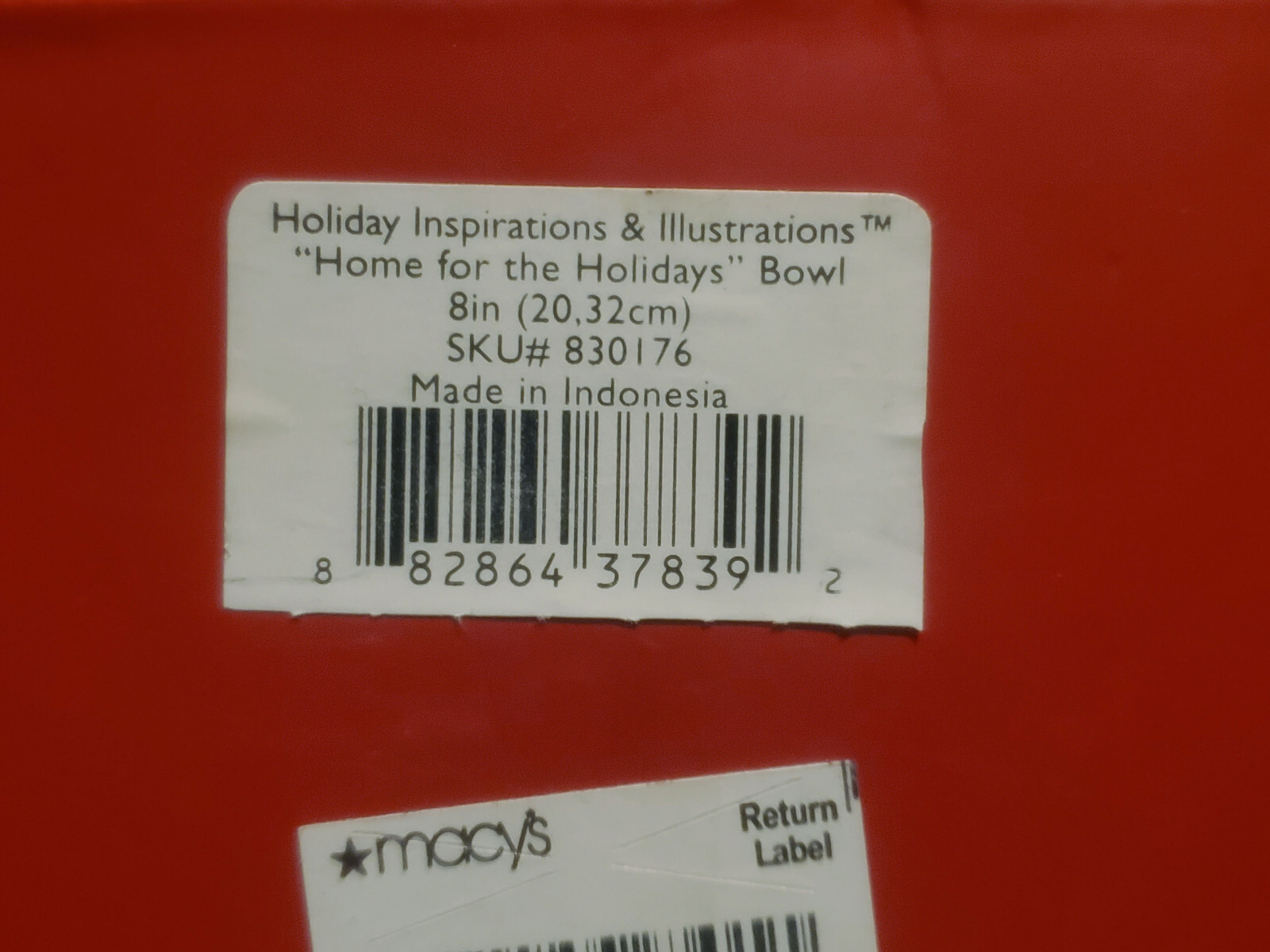 NEW LENOX Holiday Home For The Holidays Bowl In Original Box.