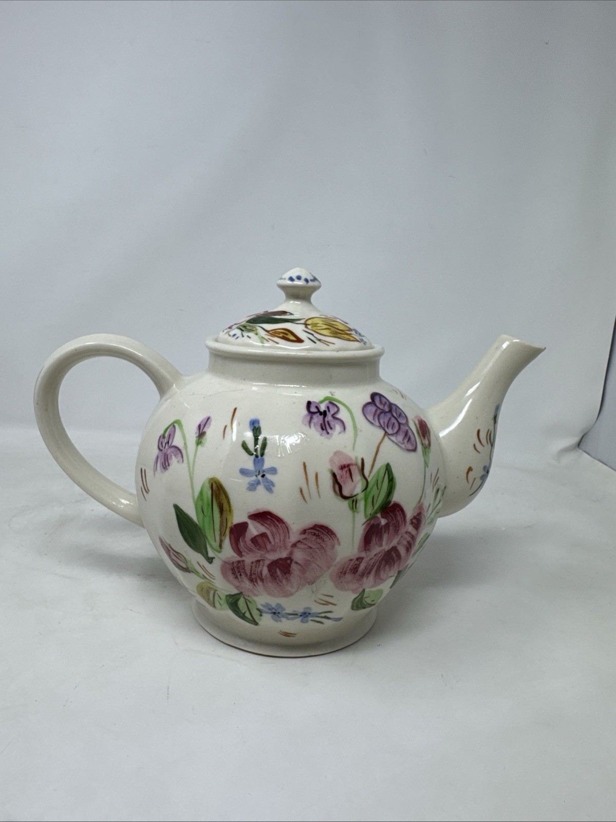blue ridge southern pottery teapot hand painted VHTF RaRe made in usa vintage