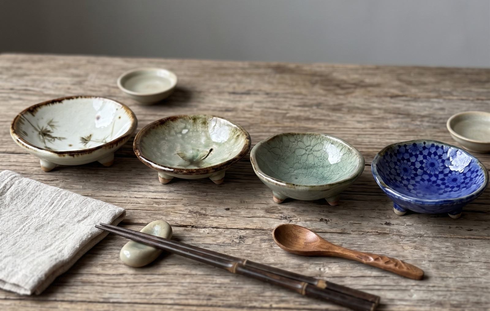 Handmade Earthenware Pottery Stoneware Small Round Dipping Sauce Dish Bowl 3.25″
