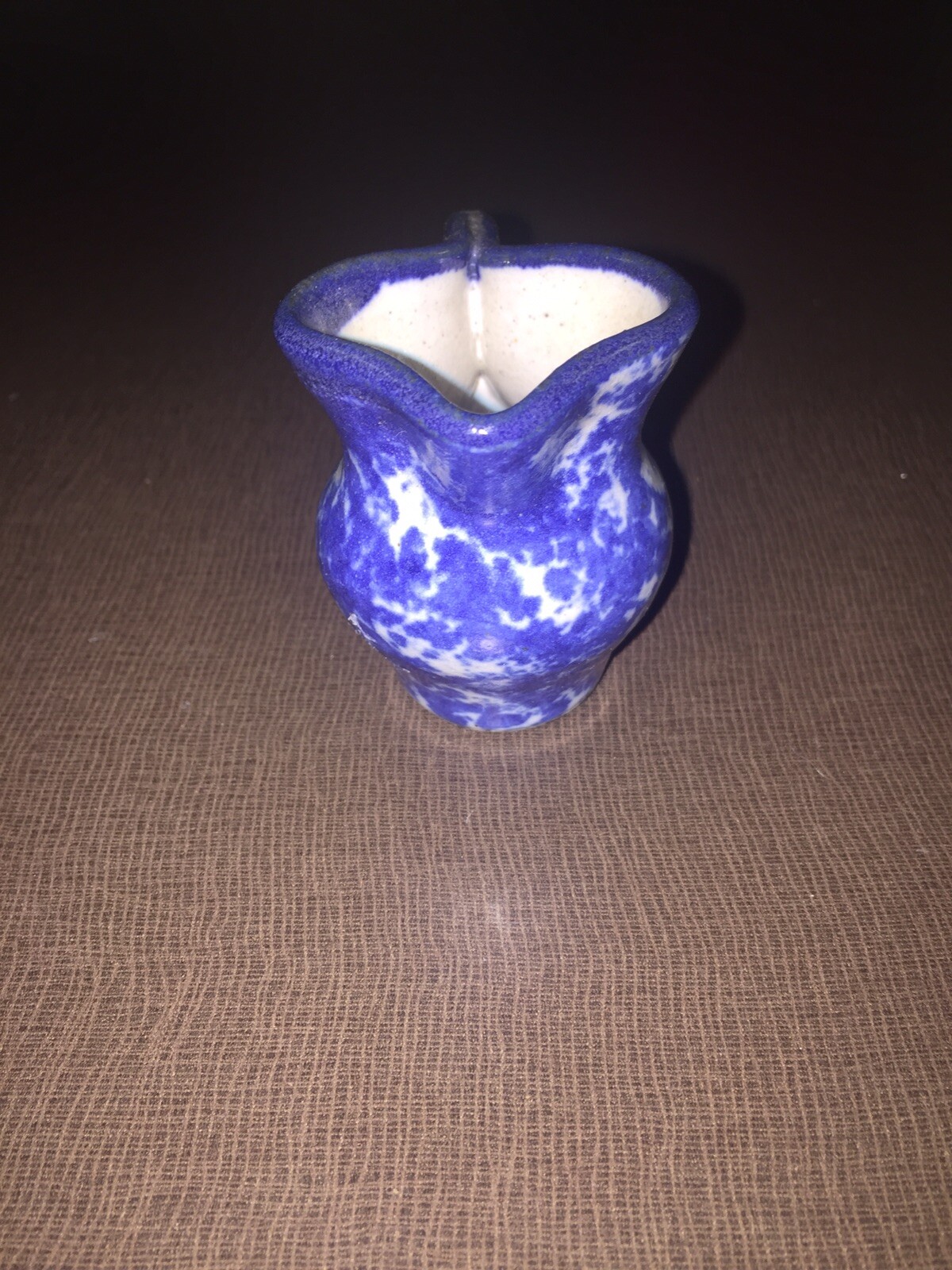 Little Blue And White Pottery Hanging Pitcher
