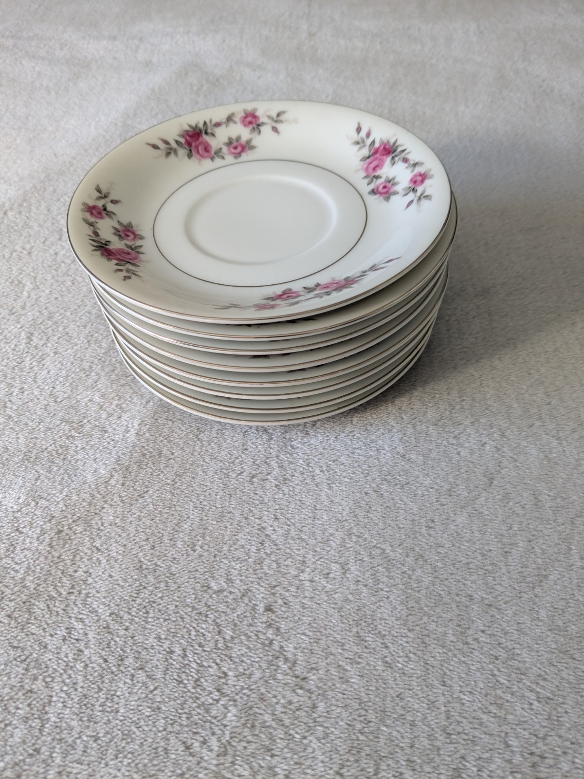 Kyoto Rose Garland Tea Saucer Fine China Japan