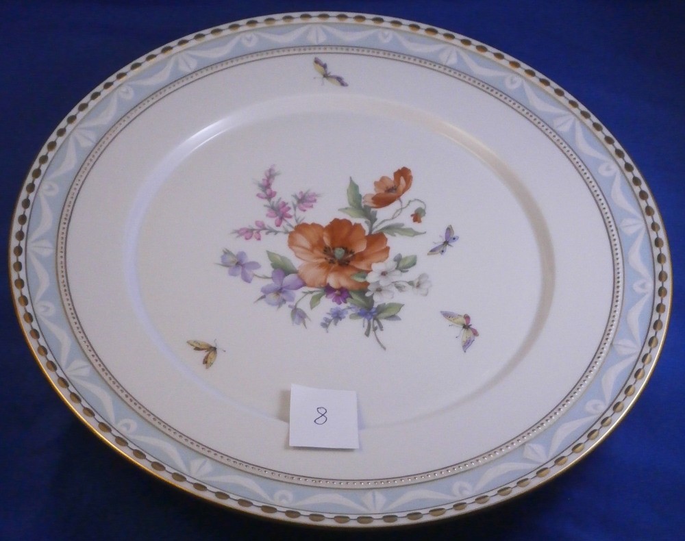 Superb 20thC KPM Berlin Porcelain Kurland 74 Gourmet Plate German Germany