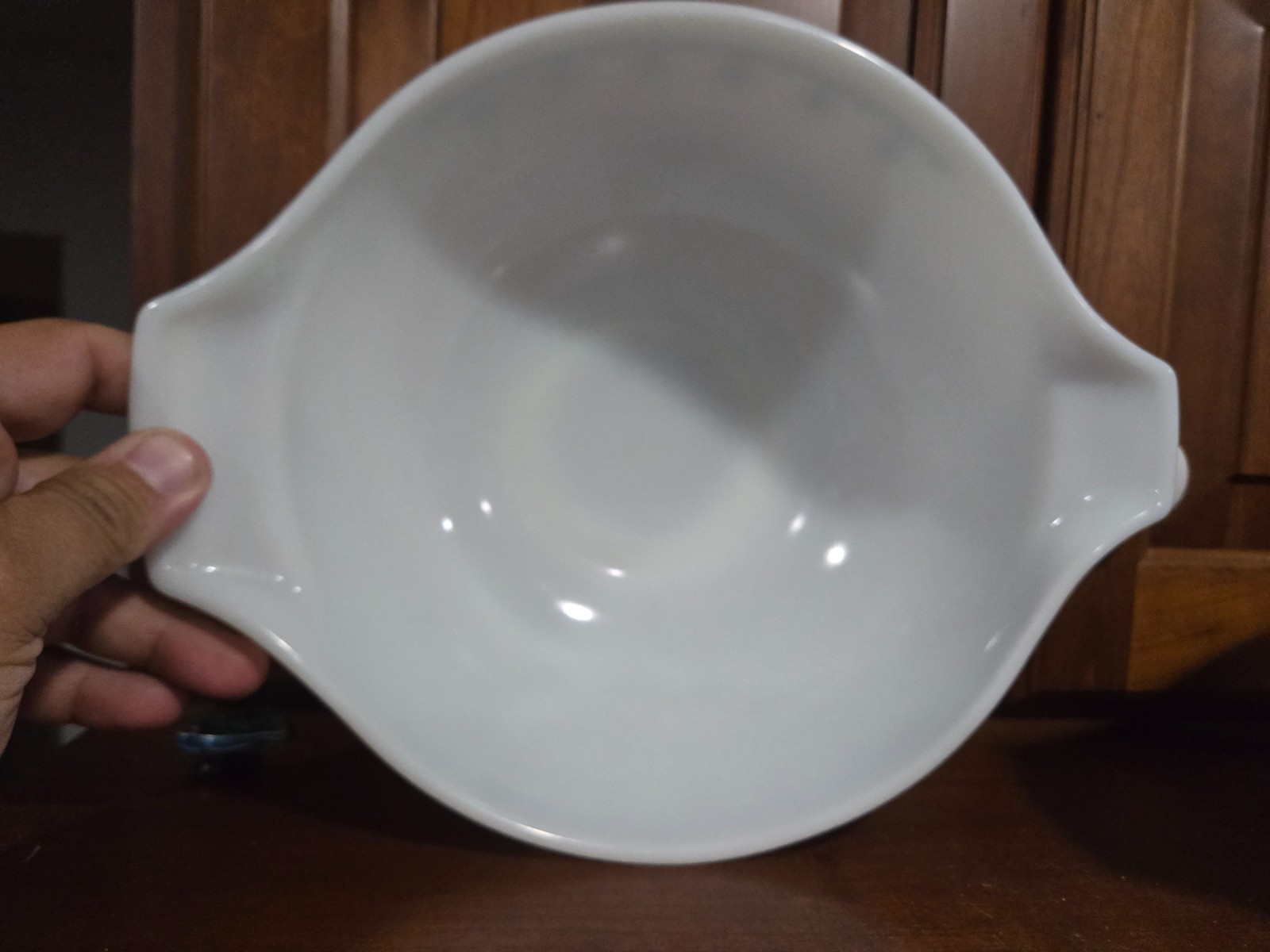 Pyrex 443 (2.5 Qt) & 444 (4 Qt) Snowflake Blue Garland Mixing Bowls – Read
