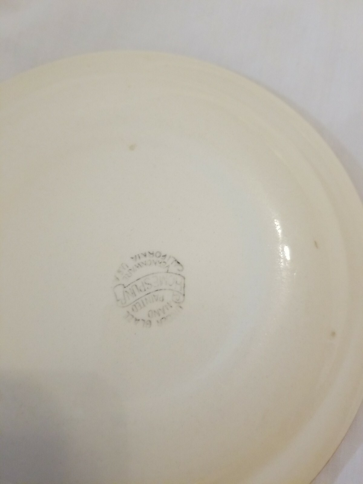 Vintage Vernonware Homespun Plate 6.25 in Plaid