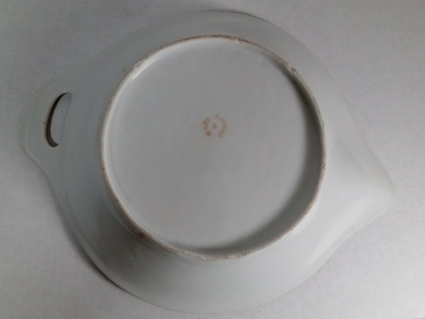 Porcelain Shallow Sauce Dish Pink Roses Germany
