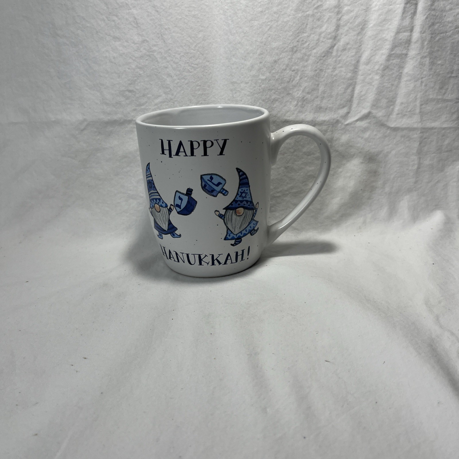 Sheffield Home Happy Hanukkah Mug Cup Coffee Tea Gnome Dreidels Funny Humor