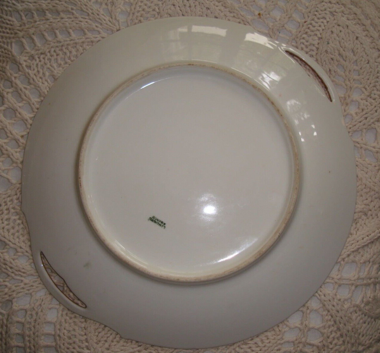 ANTIQUE LIMOGES FRANCE HAND PAINTED CAKE PLATE, TRAY, GRAPES, 10″