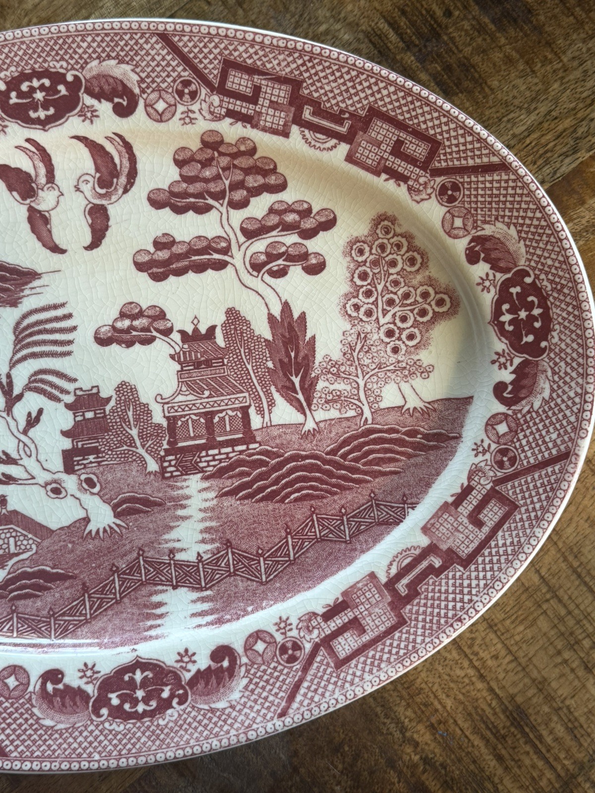 Vintage 1945-1952 Made In Occupied Japan Maruto Stamped Serving Platter 12.5”