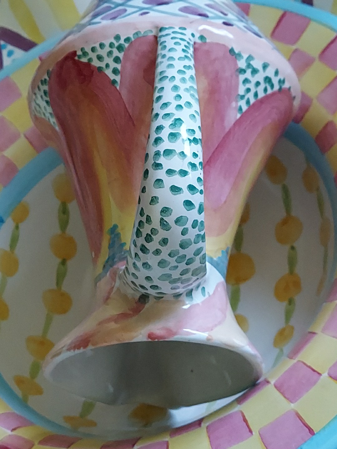 MacKenzie-Childs Keukenhof Ceramic Pitcher 8″