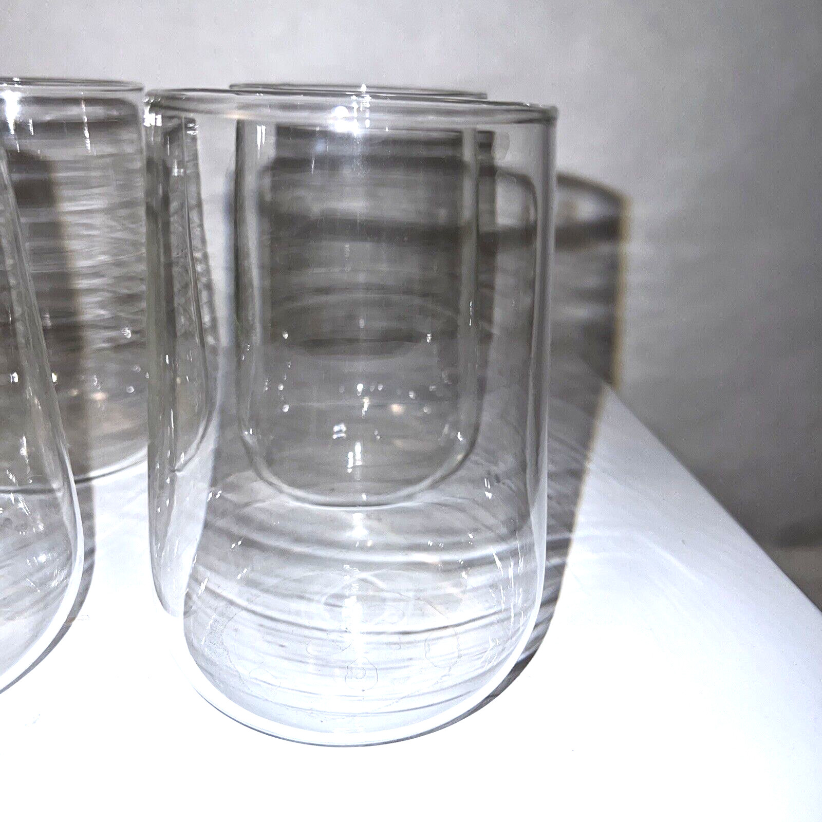 2 Vintage Corning Glas-Snap GLASSES ONLY 12 oz Hot Cold Beverages Glass Snap