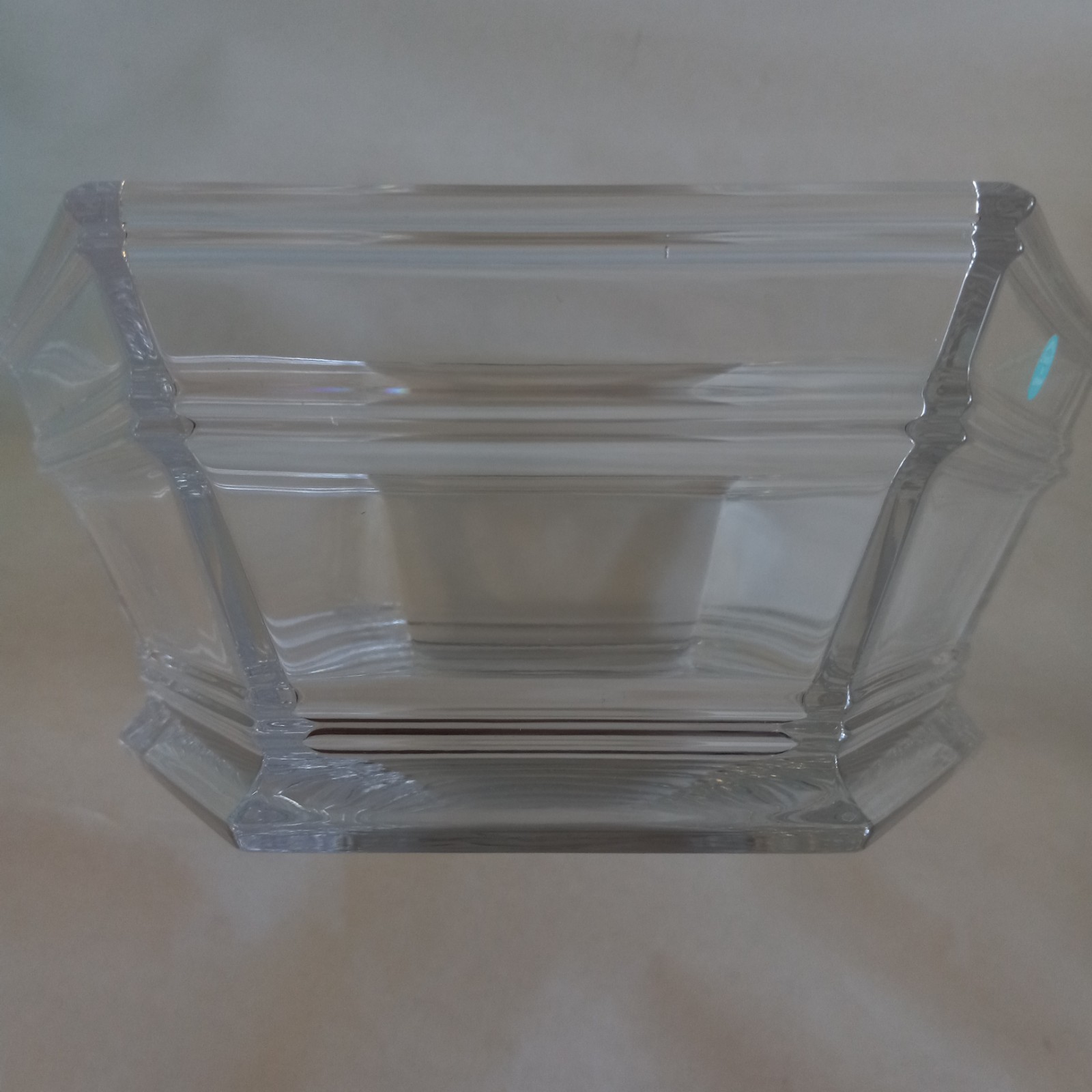 PREOWNED TIFFANY & CO. WINDHAM CRYSTAL BOWL HEXAGONAL SIX SIDED SIGNED ORIG BOX