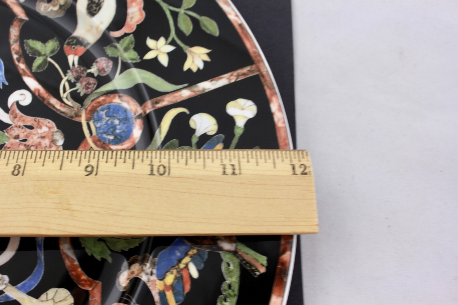 VILLEROY & BOCH INTARSIA BONE CHINA 12″ LARGE ROUND CHARGER PLATTER – MINT