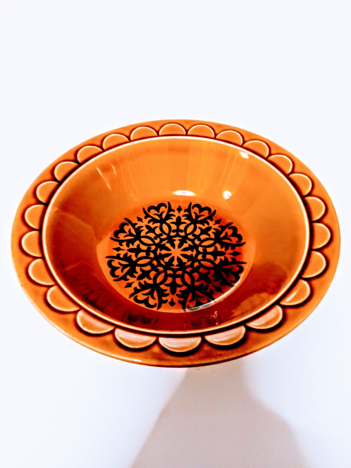 1 Vintage 8in Vegetable Bowl Castilian Coventry By Homer Laughlin 81/8in X 2in