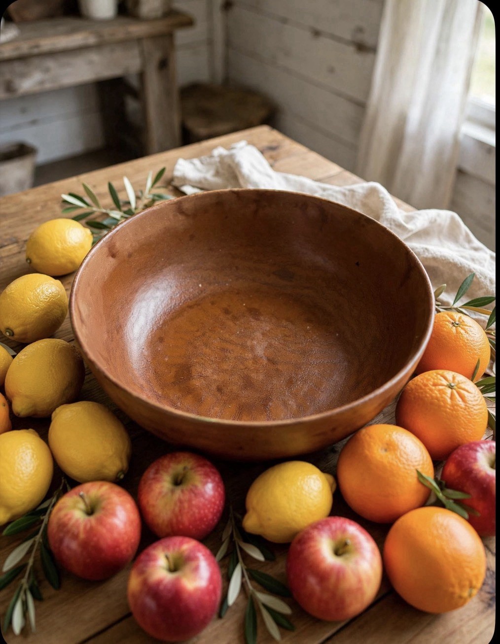 Vintage MCM Brown Drip Pottery Bowl – Faux Leather Glaze