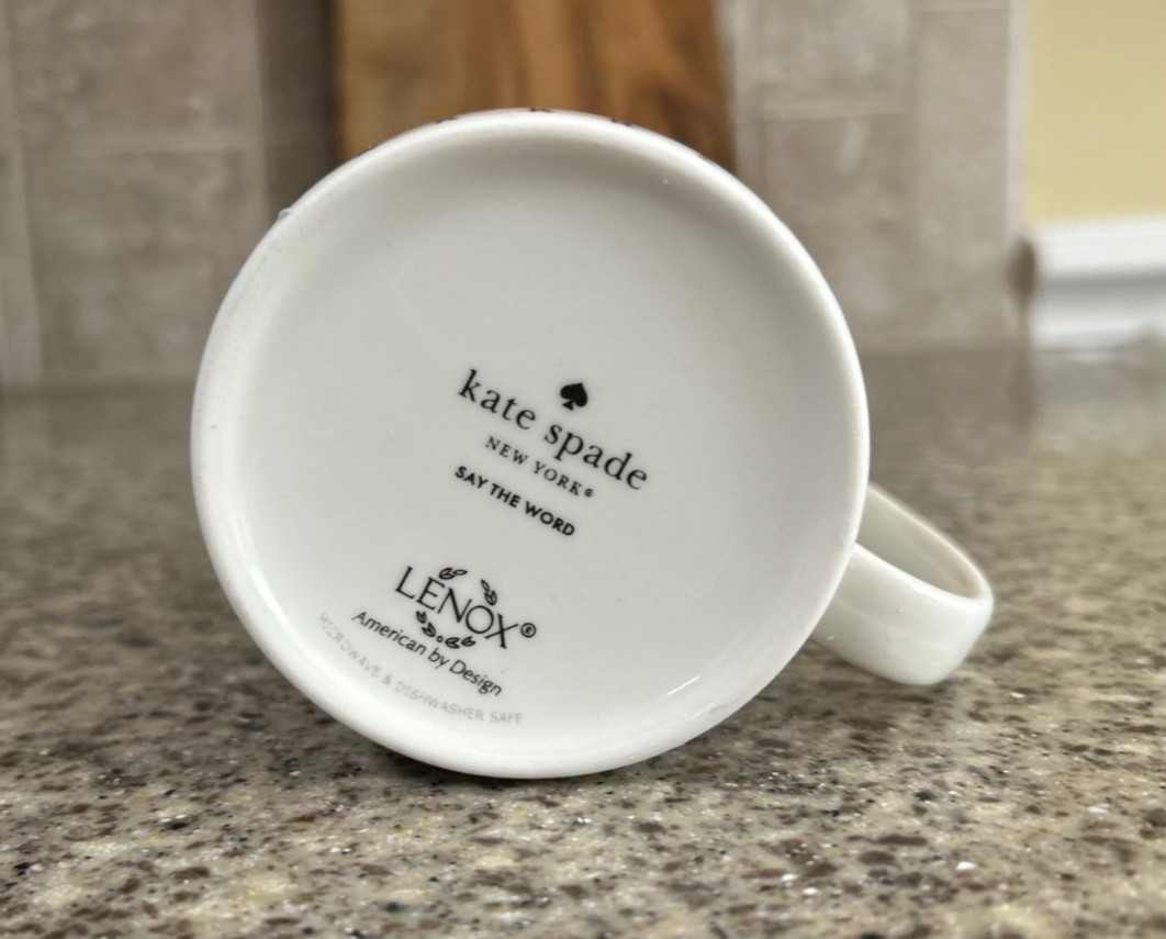 Kate Spade~New York~Lenox~4″ Mug~Say the Word