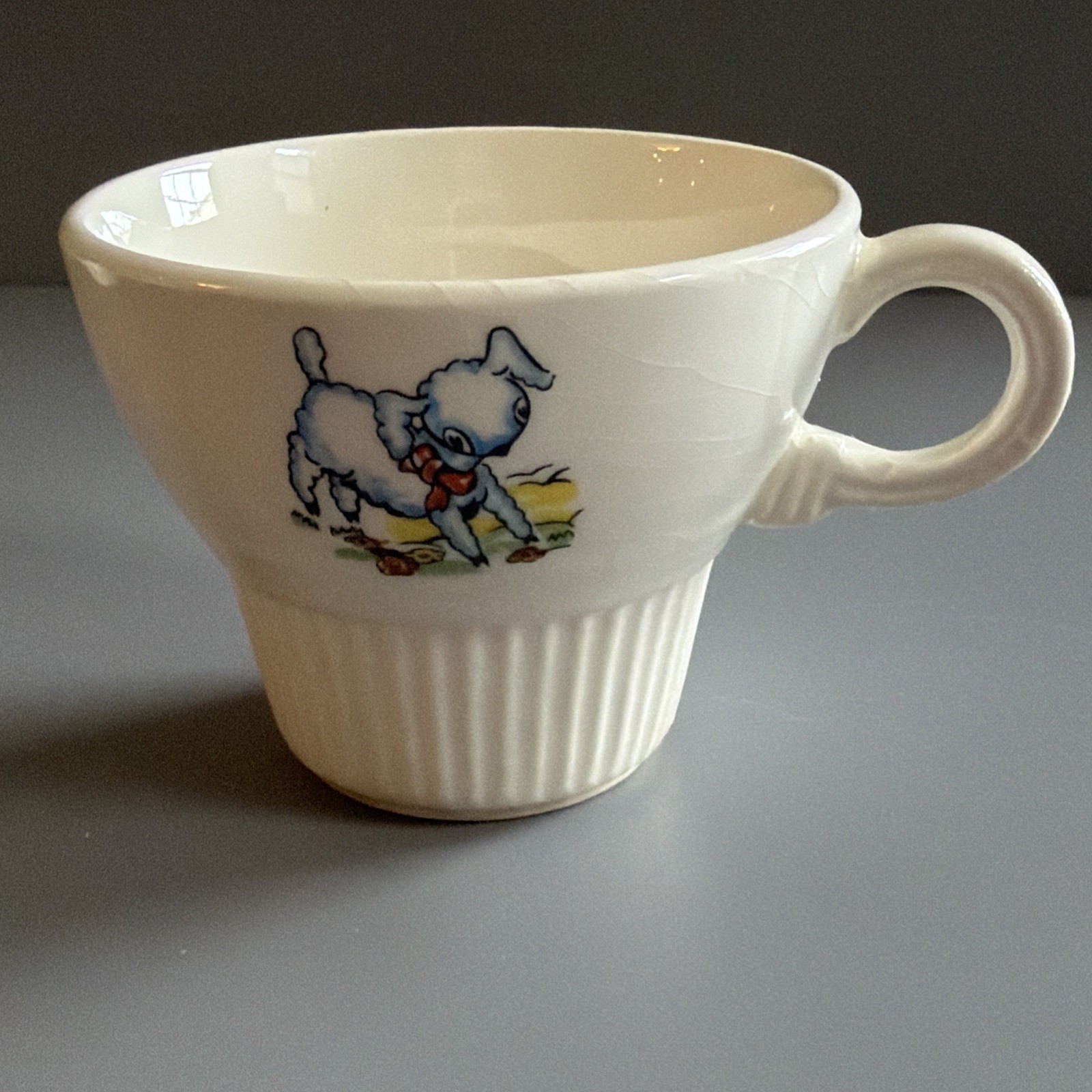 Service for 2 Victory by Salem China Co “Mary Had a Little Lamb” Tea cup Plate