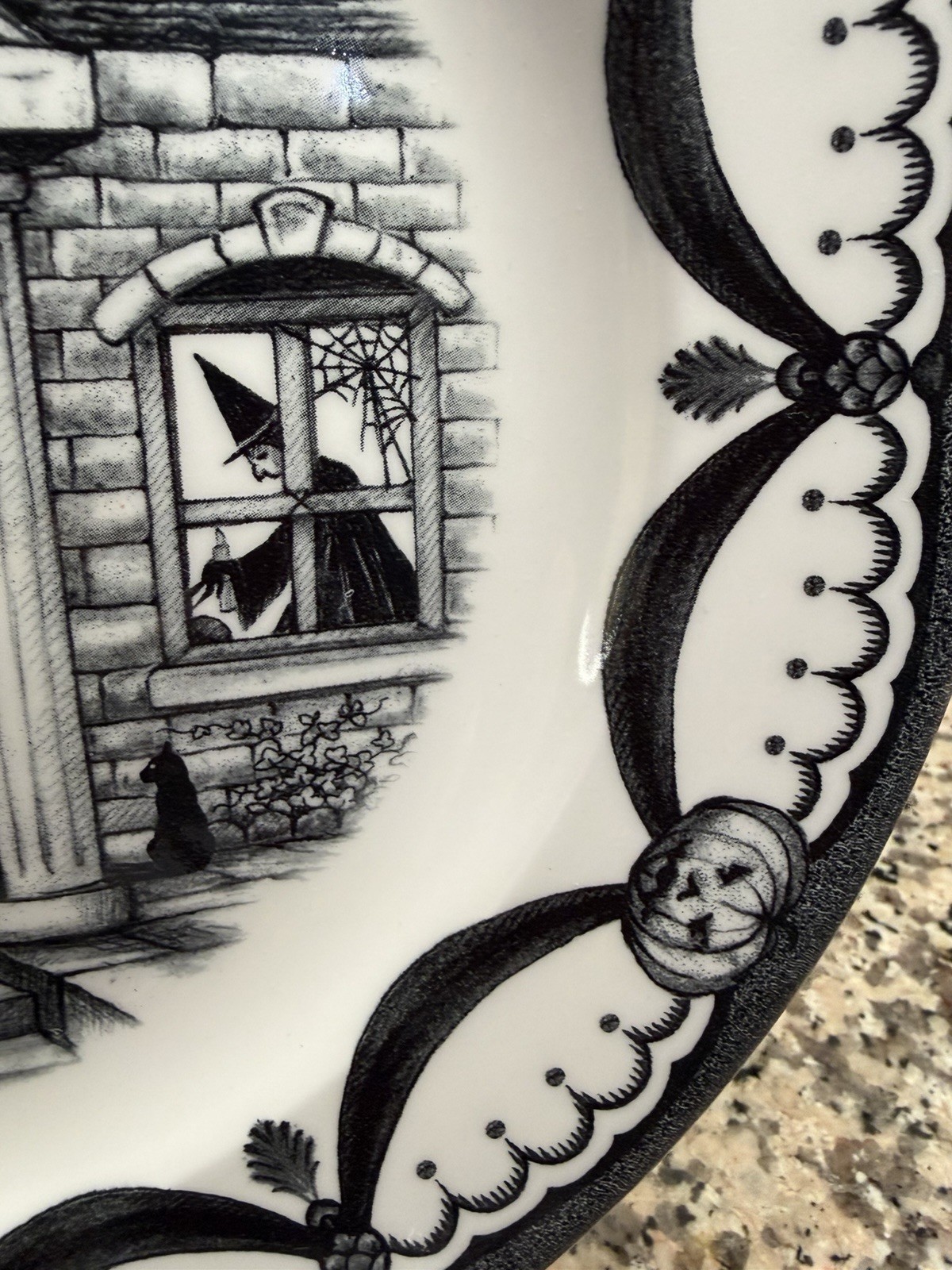 Royal Stafford Haunted House Dinner Plates Set of 2 Halloween 10 3-4”— New
