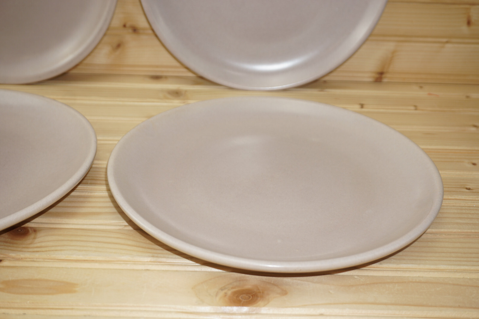 La Solana Pottery Pink / Mauve (4) Dinner Plates, 10″ (S41)