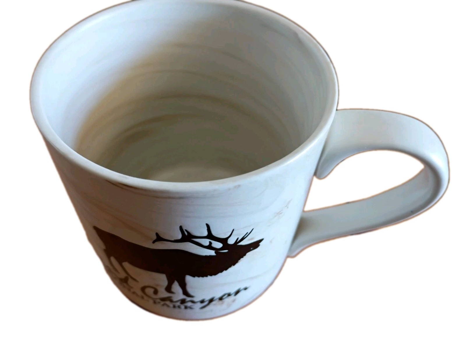 Grand Canyon National Park Mug with Moose Marble Look Ceramic Coffee 15 oz