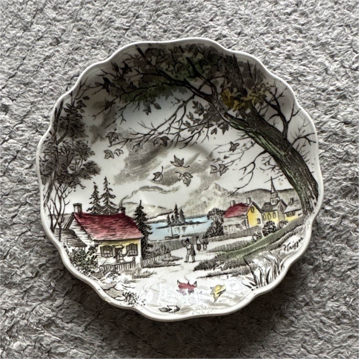 J. & G. Meakin Sol Swans Ceramic Earthenware Decorative Bowl England