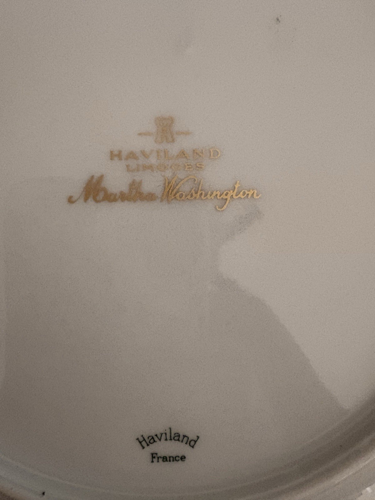 Haviland France Porcelain Martha Washington States Border Decorative Plate