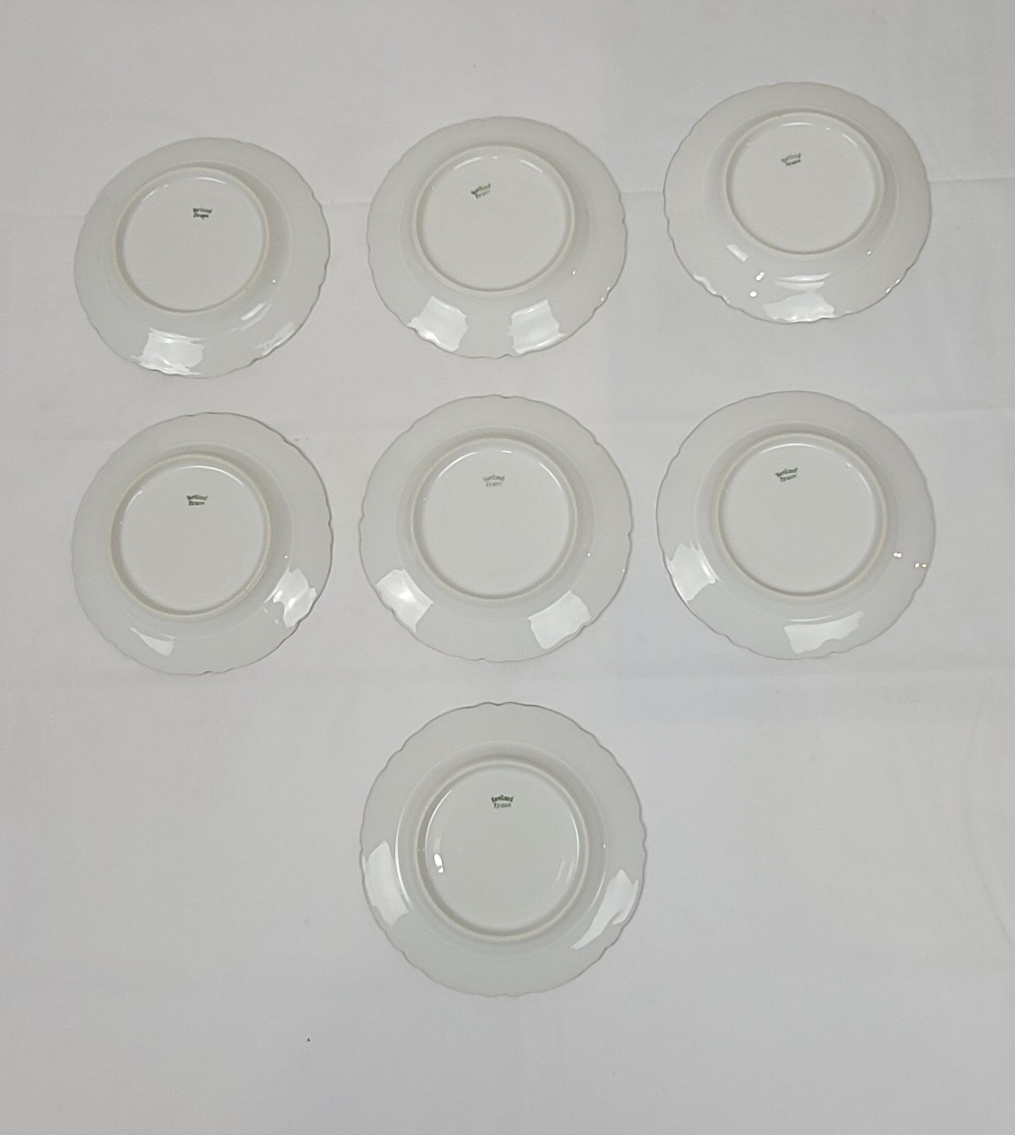 Vintage Haviland Limoges Hand Painted Grapes Gold Gilt Dessert Plates- Lot Of 7