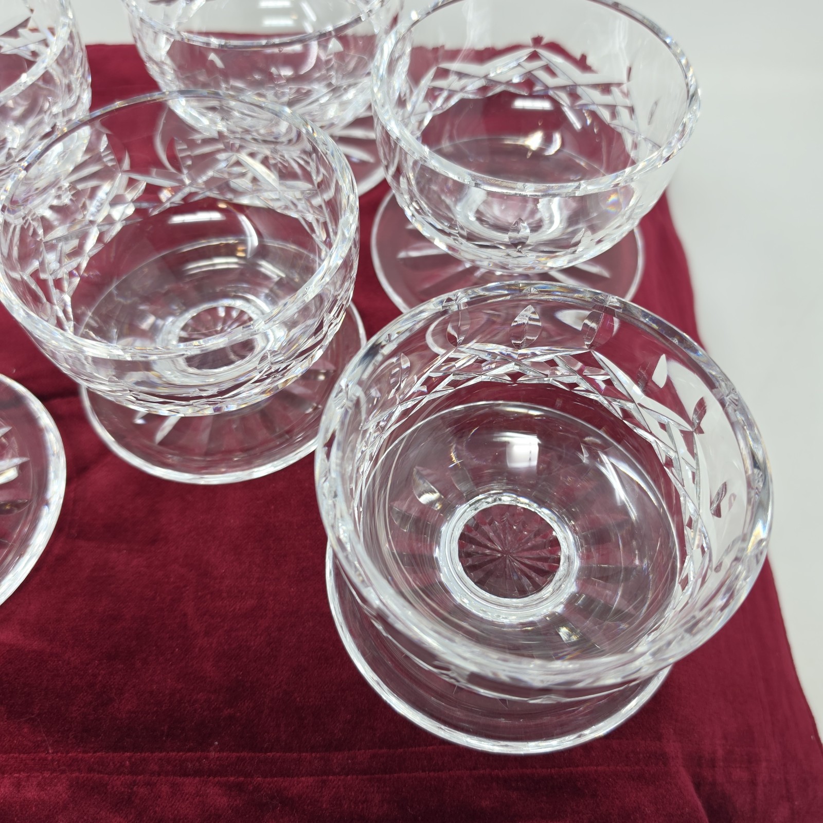 Waterford Lismore Set Of 6 Footed Dessert 3″