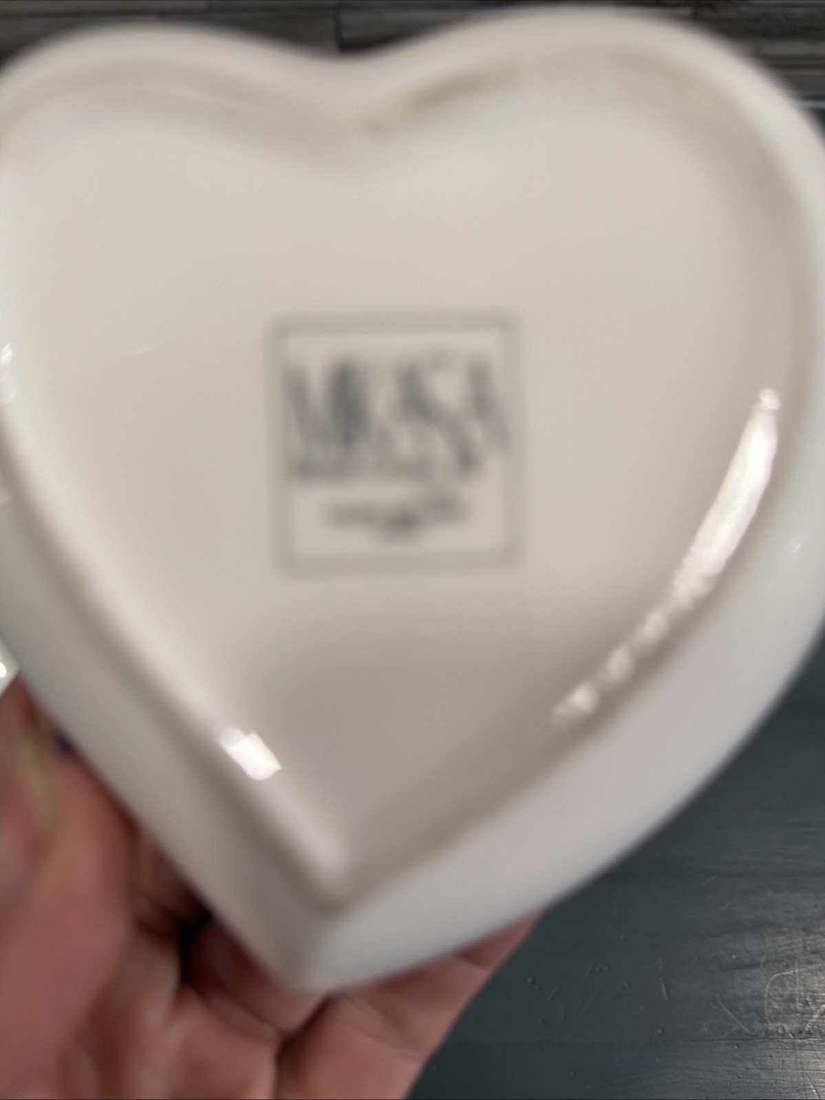Vintage Mikasa Bone China Heart Shape Trinket Dish with Lid Bellamy JAPAN