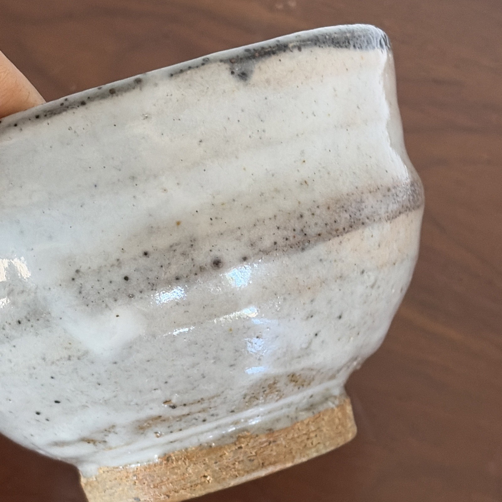Small Art Pottery Bowl / Dish Mixed Gray Glaze Hand Thrown Studio