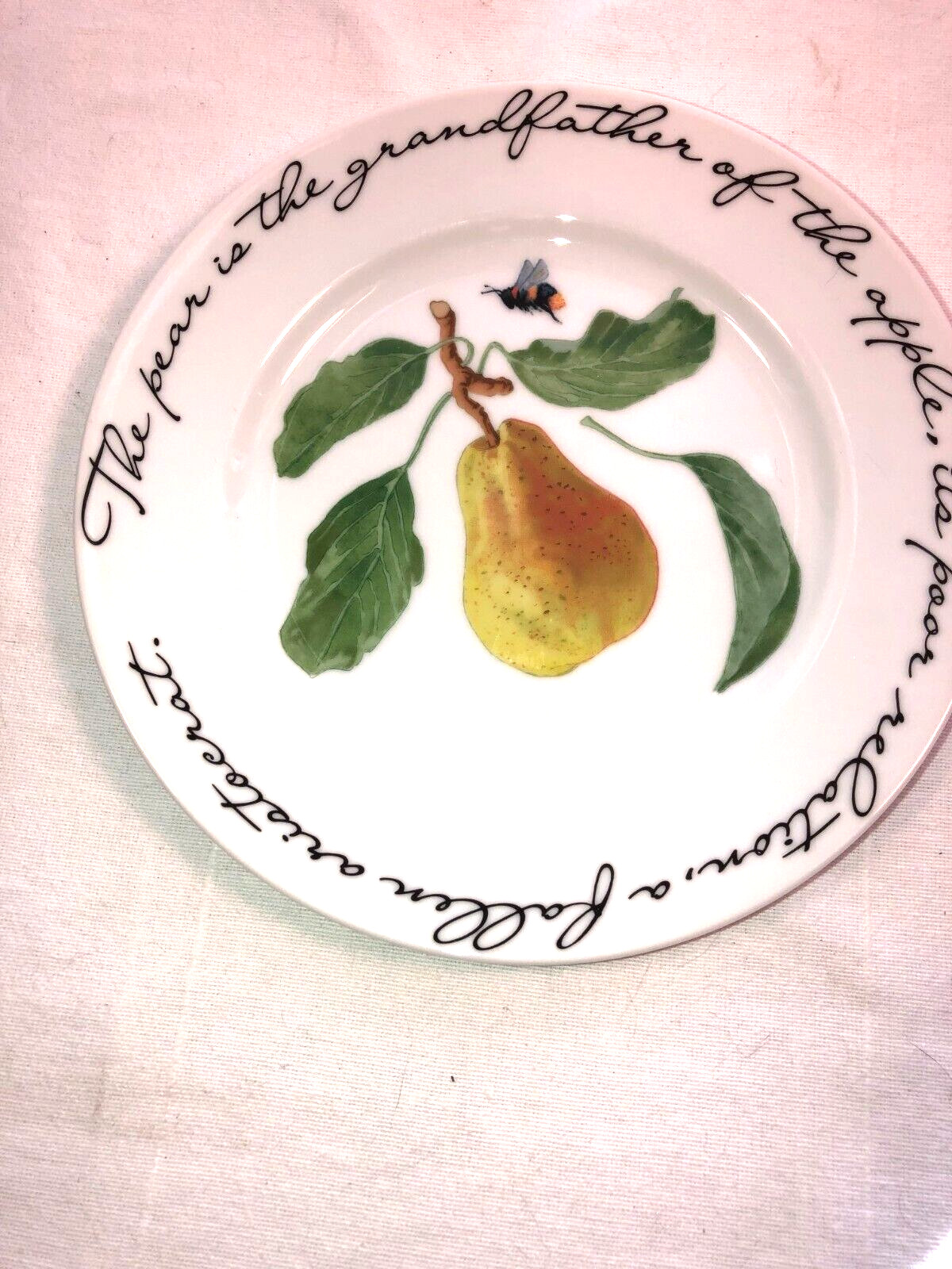Williams Sonoma Orchard Suite Pear Plate Japan 7 3/4 in de la Varenne