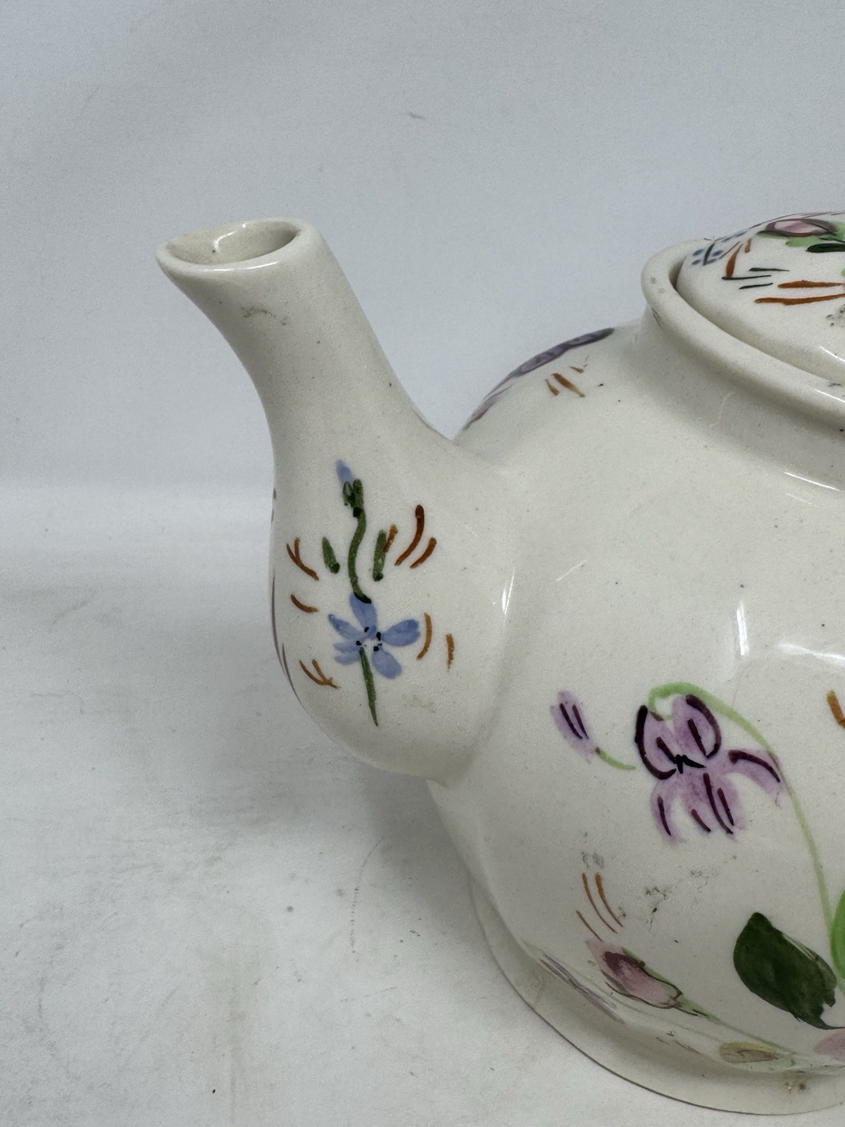 blue ridge southern pottery teapot hand painted VHTF RaRe made in usa vintage
